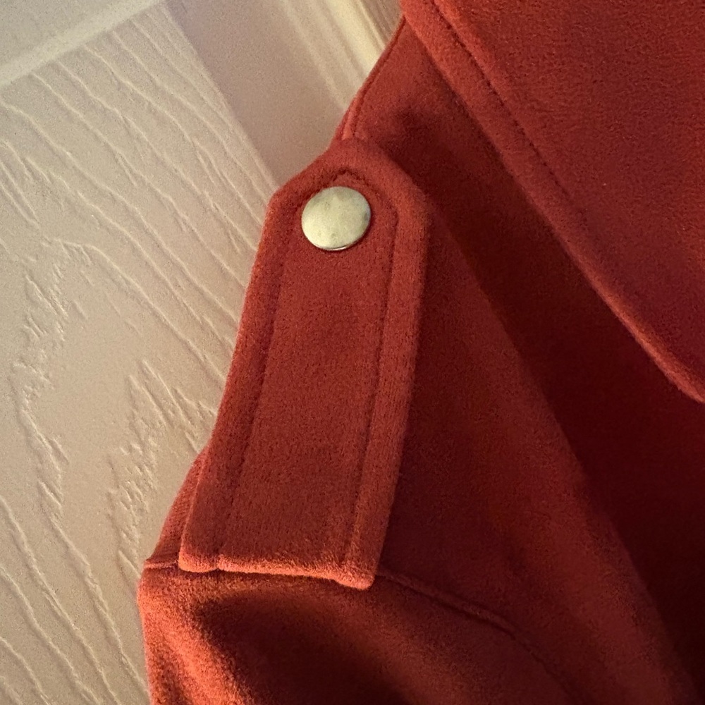 LC Lauren Conrad Women's Terracotta/Maroon Suede Jacket - Picture 4 of 7